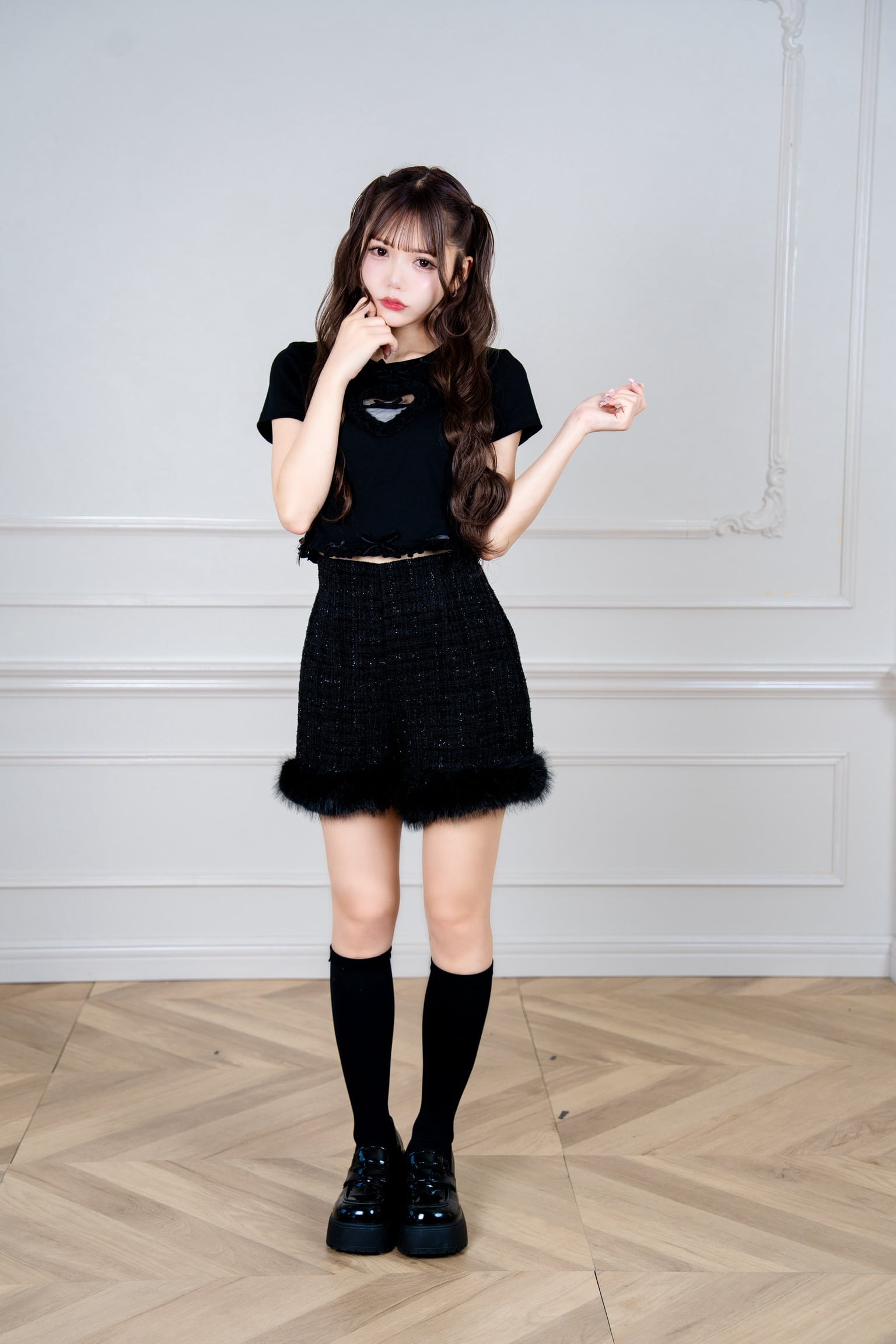 Velvet Ribbon Heart Tops