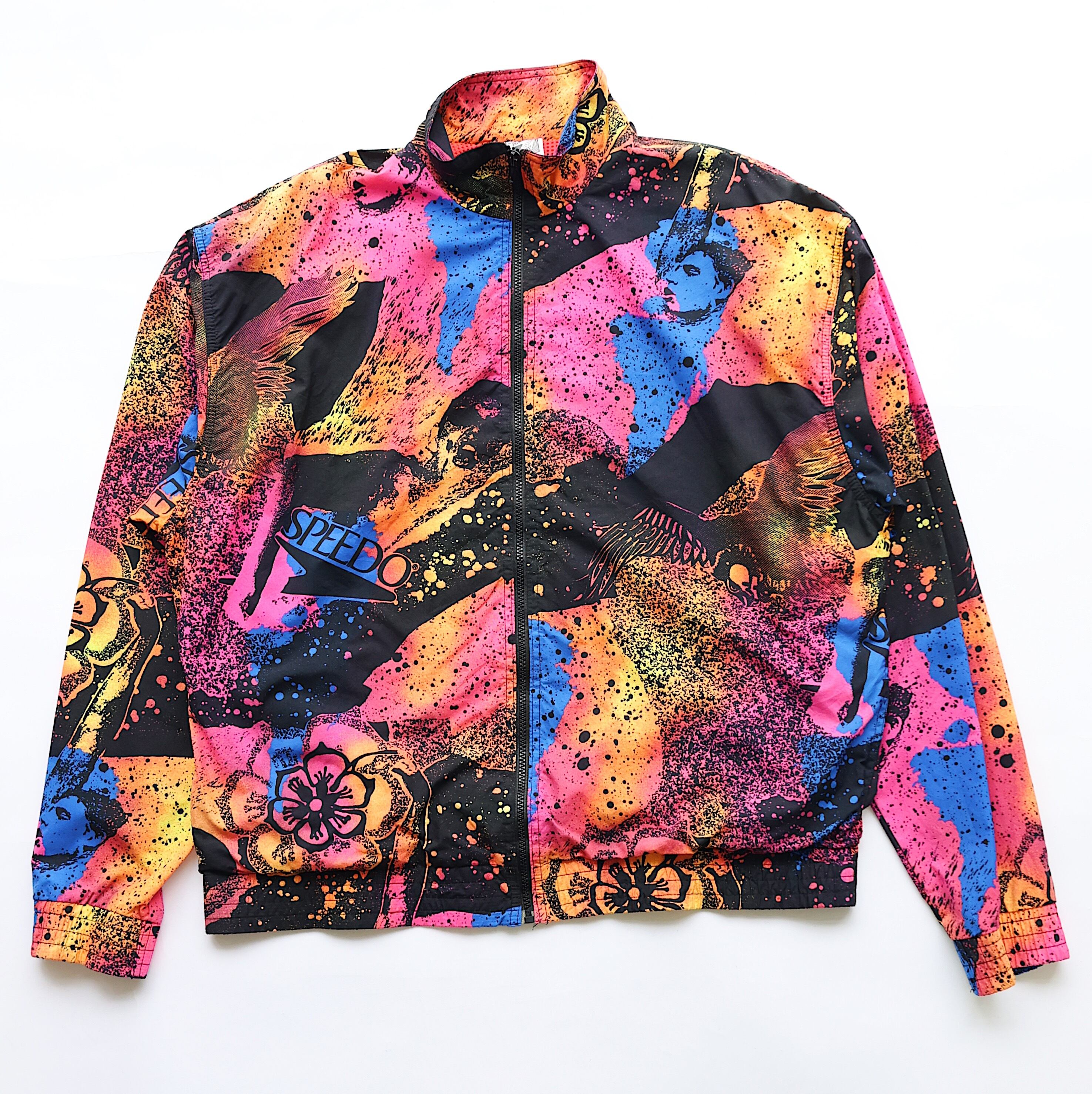 SPEED ALL OVER PATTERN NYLON JACKET