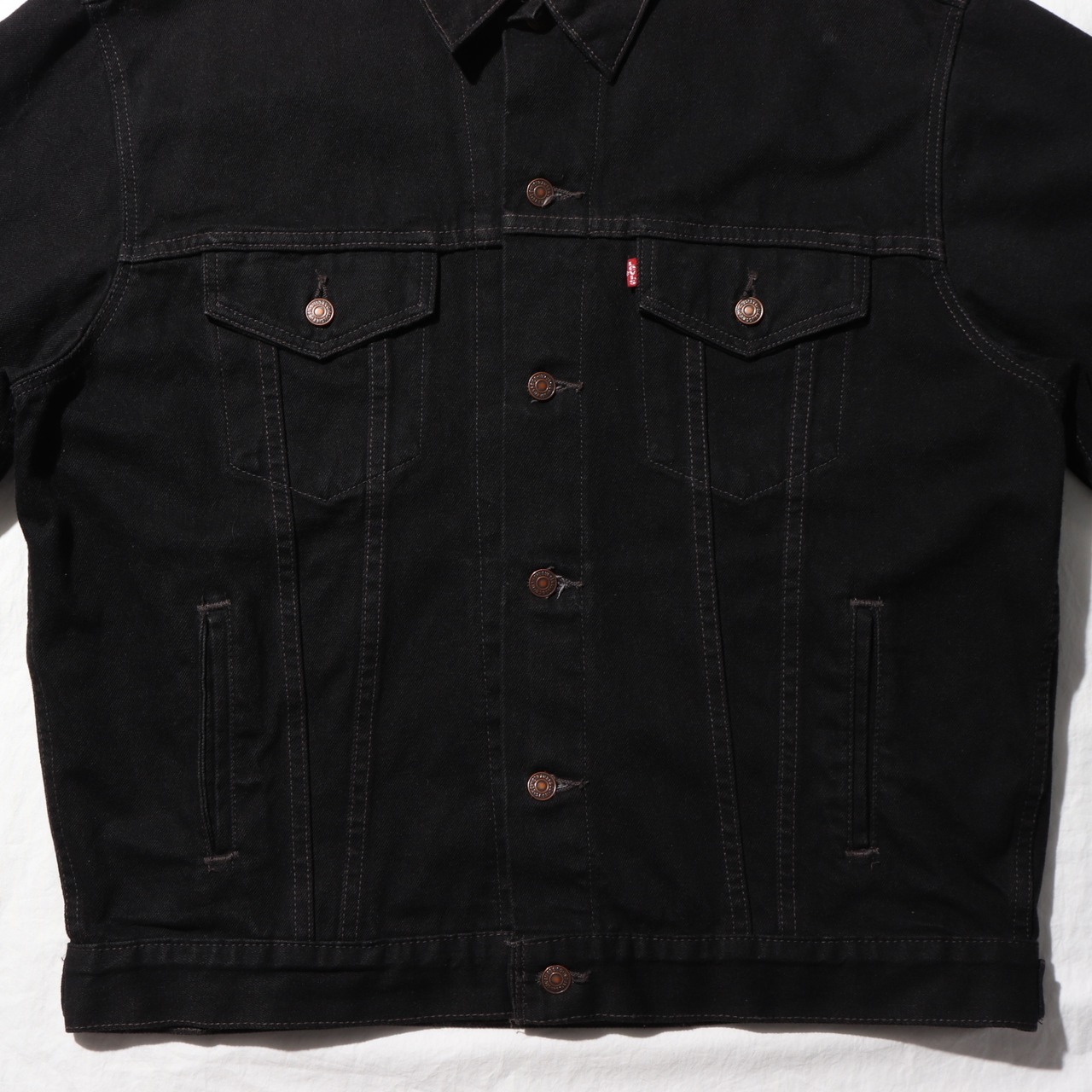 Deadstock L Levi’s 70507 USA 96年 サルファーブラック デニムジャケット リーバイス デッドストック