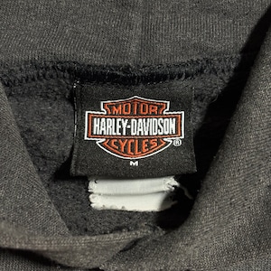 vintage 2003’s HARLEY-DAVIDSON faded black sweat parka