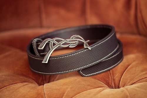 PENELOPE "Signature" Belt, perforated leather ペネロペ ベルト