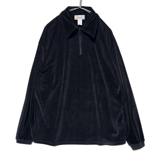 [CITY STREETS] Vintage Half Zip Velor Shirt [1990s-] Vintage Half Zip Velor Shirt
