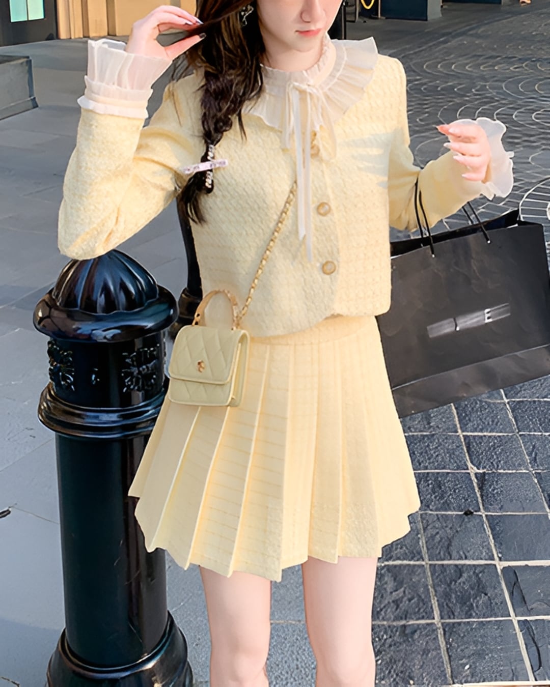 フレッシュツイードレースセットアップ 24WP10015 | Deelia