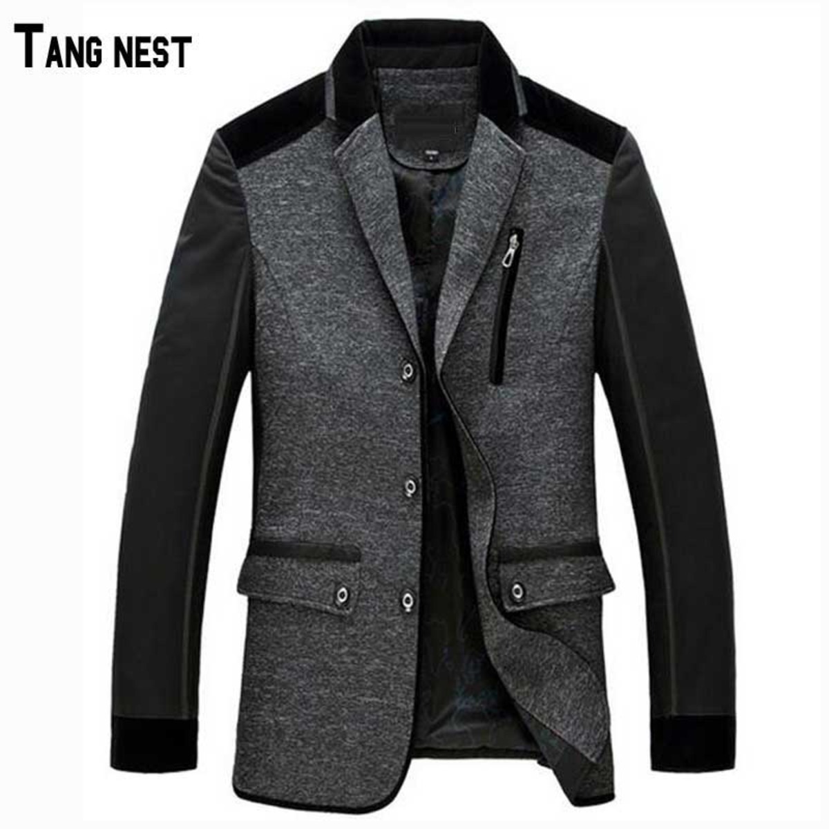 2017 New Arrival Men's Fashion Winter Single Breasted Blazer Suit Male