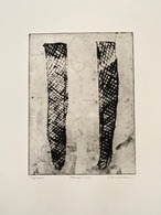 尾関立子 Ozeki Ritsuko"Slough-netted tights-"2000 etching/sheet thumbnail 1