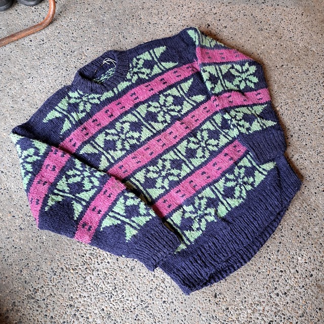 南米製 総柄セーター used [301005]