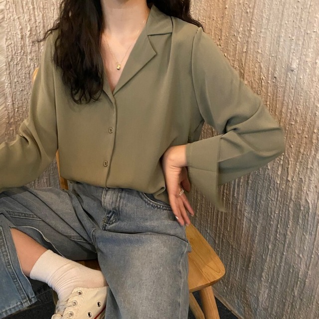 【MumuIns 】 新作品質一番6色可愛いシャツ 　A0311