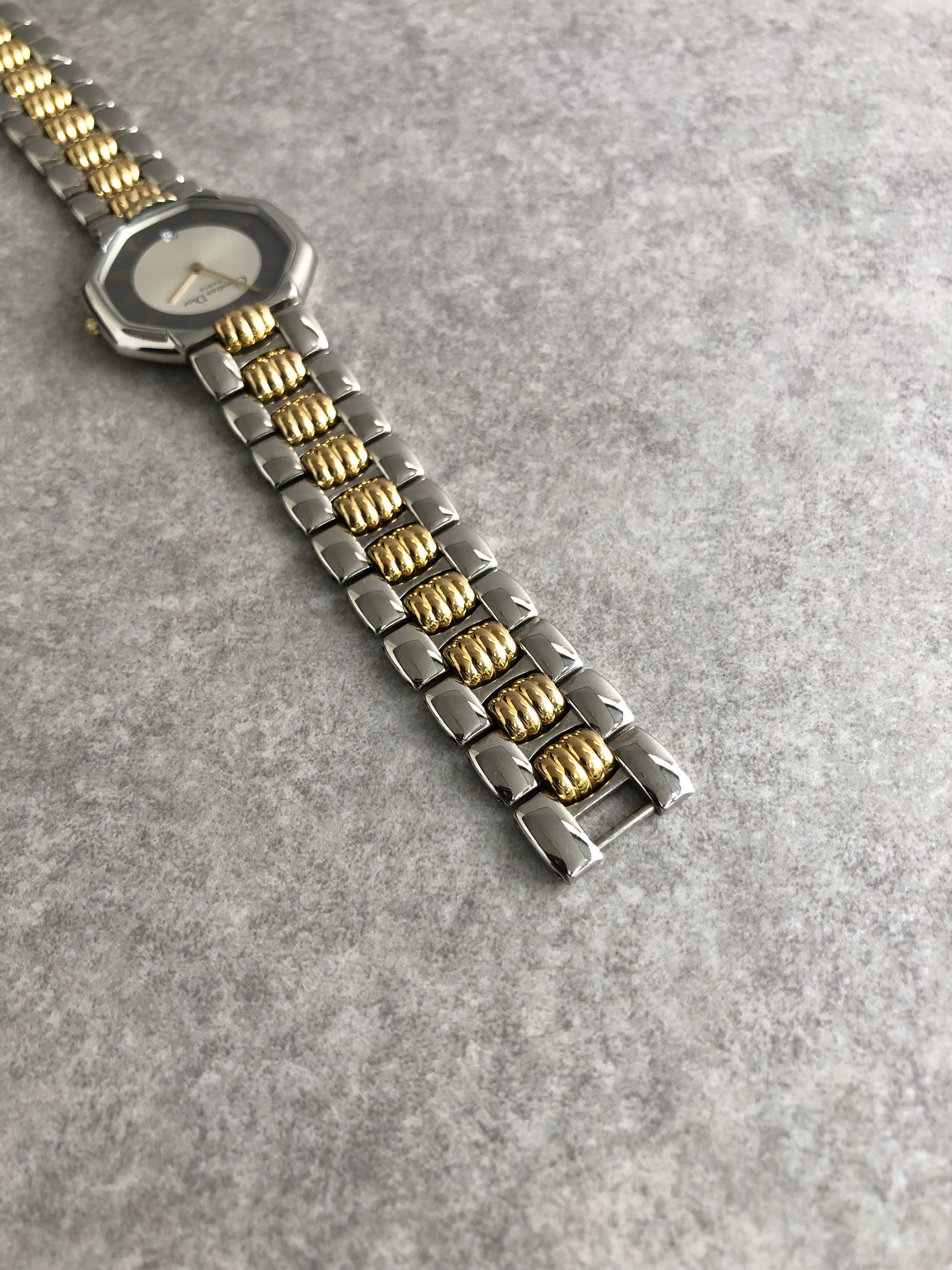 Christian Dior クリスチャン ディオール オクタゴン 腕時計 シルバー