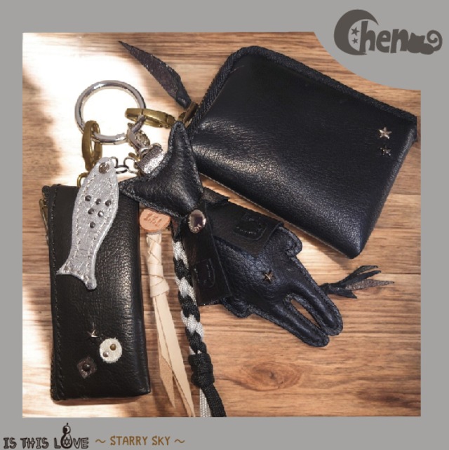 星降る夜の魔女ネコ バッグチャームSET