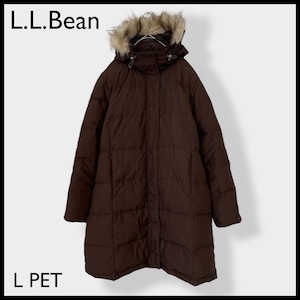 【L.L.Bean】ダウンジャケット ロングダウン ダウンコート 650フィルパワー アウター 冬物 LARGE レディース エルエルビーン US古着