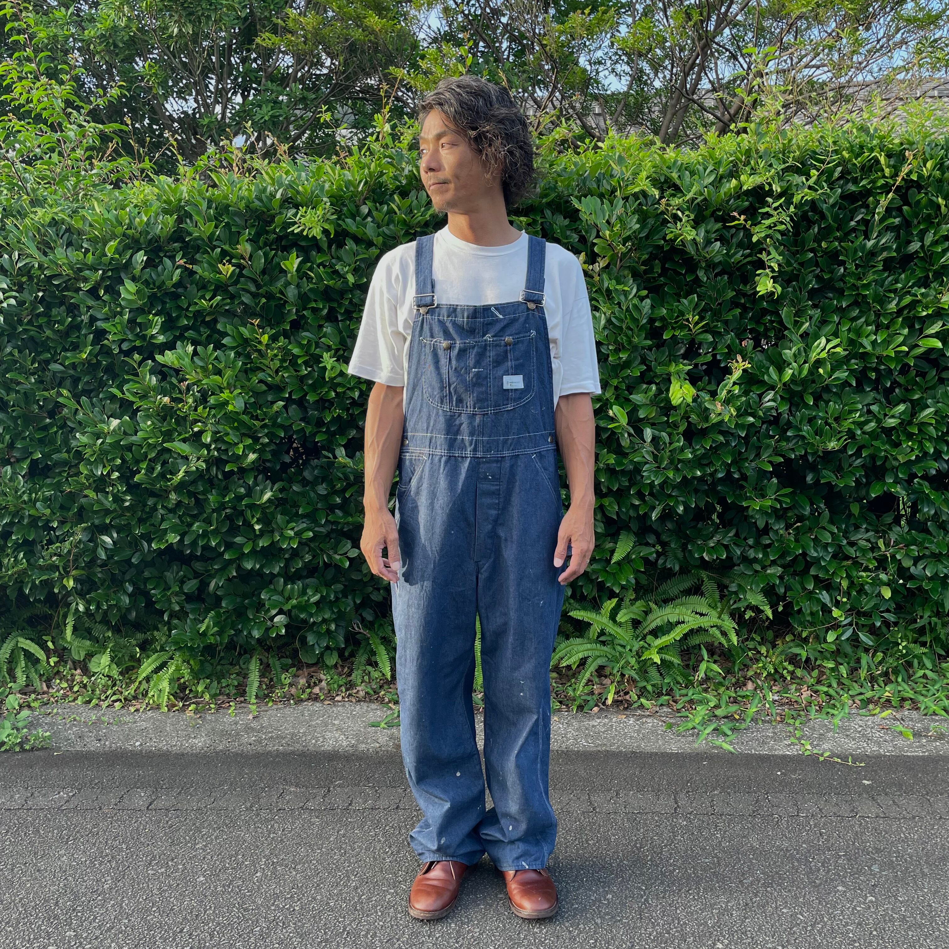 50s RED CAMEL レッドキャメル オーバーオール 赤文字刻印ボタン W31