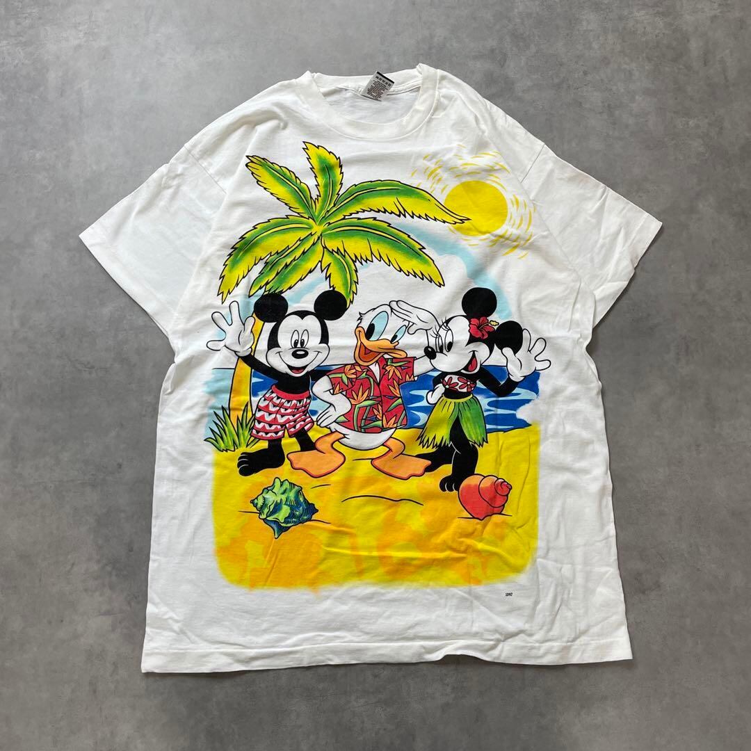 90s USA製 Disney バカンス vintage T-shirts