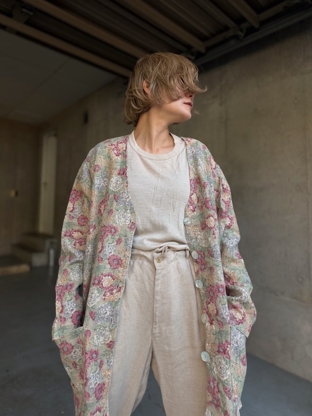 （OT1513）90’s flower pattern easy jacket