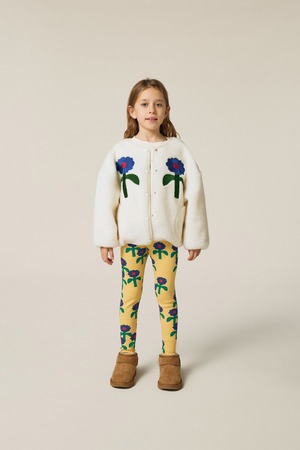 the campamento/Blue Daisies Leggings