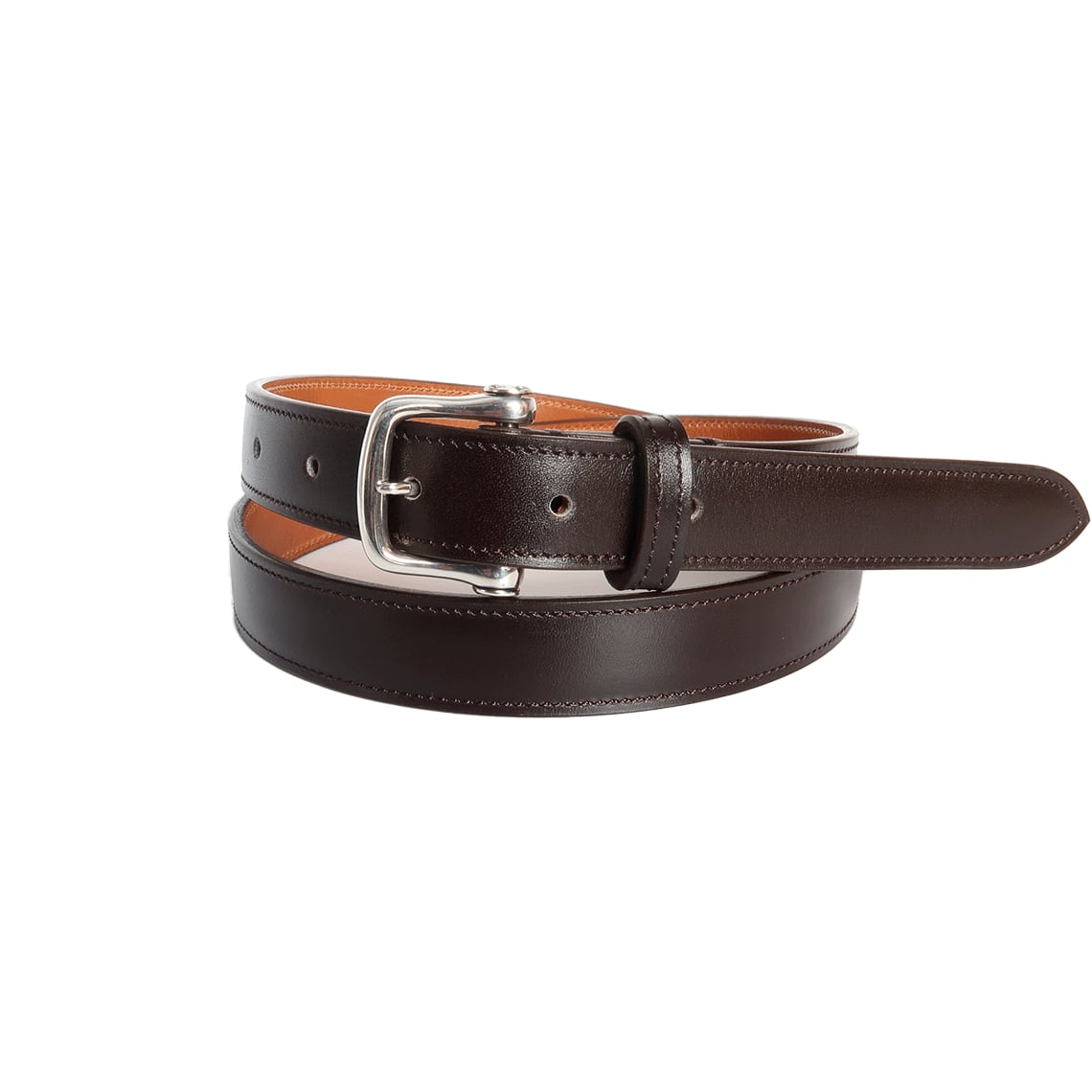 STERLING SILVER BUCKLE】NARROW CALF BELT シルバー９２５製バックル