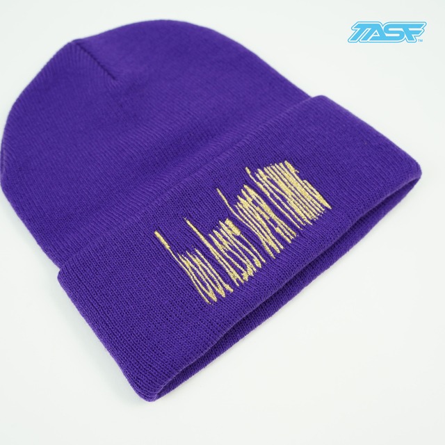50%OFF!!　TASF  /  Weed Logo ワッチキャップ  /  Purple
