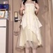 アシメレースデザインキャミワンピース ・67276