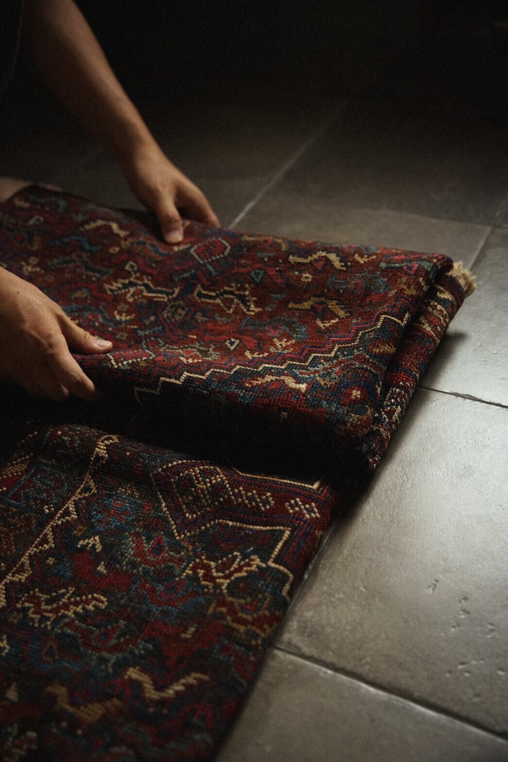 404-Antique khamse rug | 手織りのヴィンテージラグ専門店 | Bahr