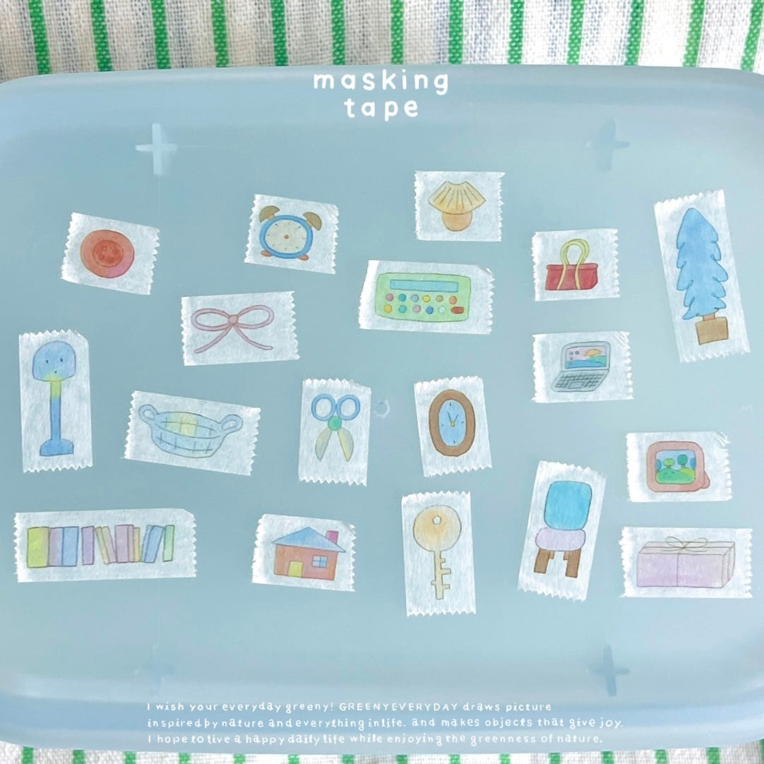 greenyeveryday 〔masking tape -object-〕