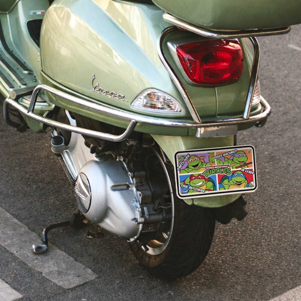 【 BIKER CM PLATE / ミニプレート 】Teenage Mutant Ninja Turtles ( ティーンエイジ ミュータント ニンジャ タートルズ ) / CM PLATE / CMプレート / ライセンスプレート 〚アメリカン雑貨 アメトイ〛