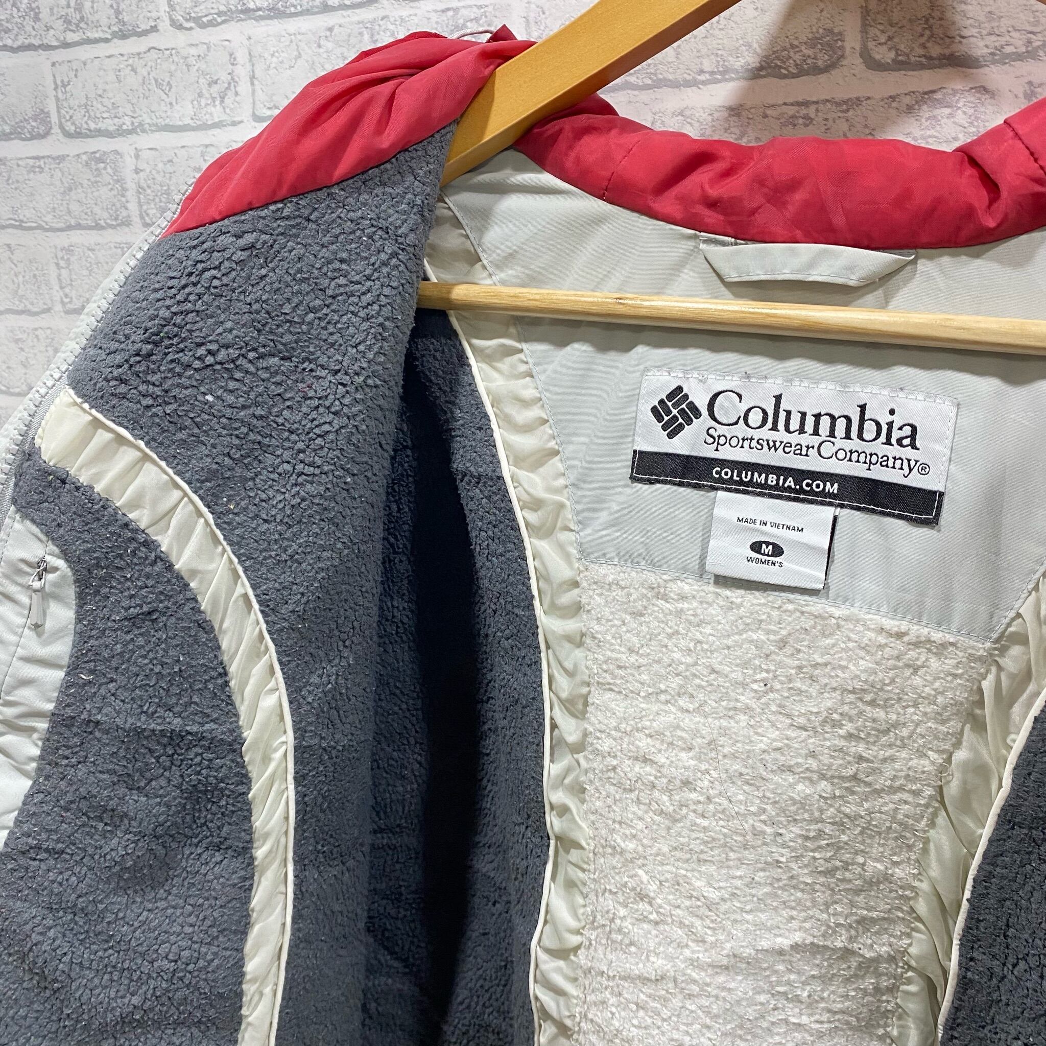 SALE】Columbia 90's 古着 マウンテンパーカー 赤 白 ツートン SALE】Columbia 90's 古着 マウンテンパーカー 赤 白 ツートン