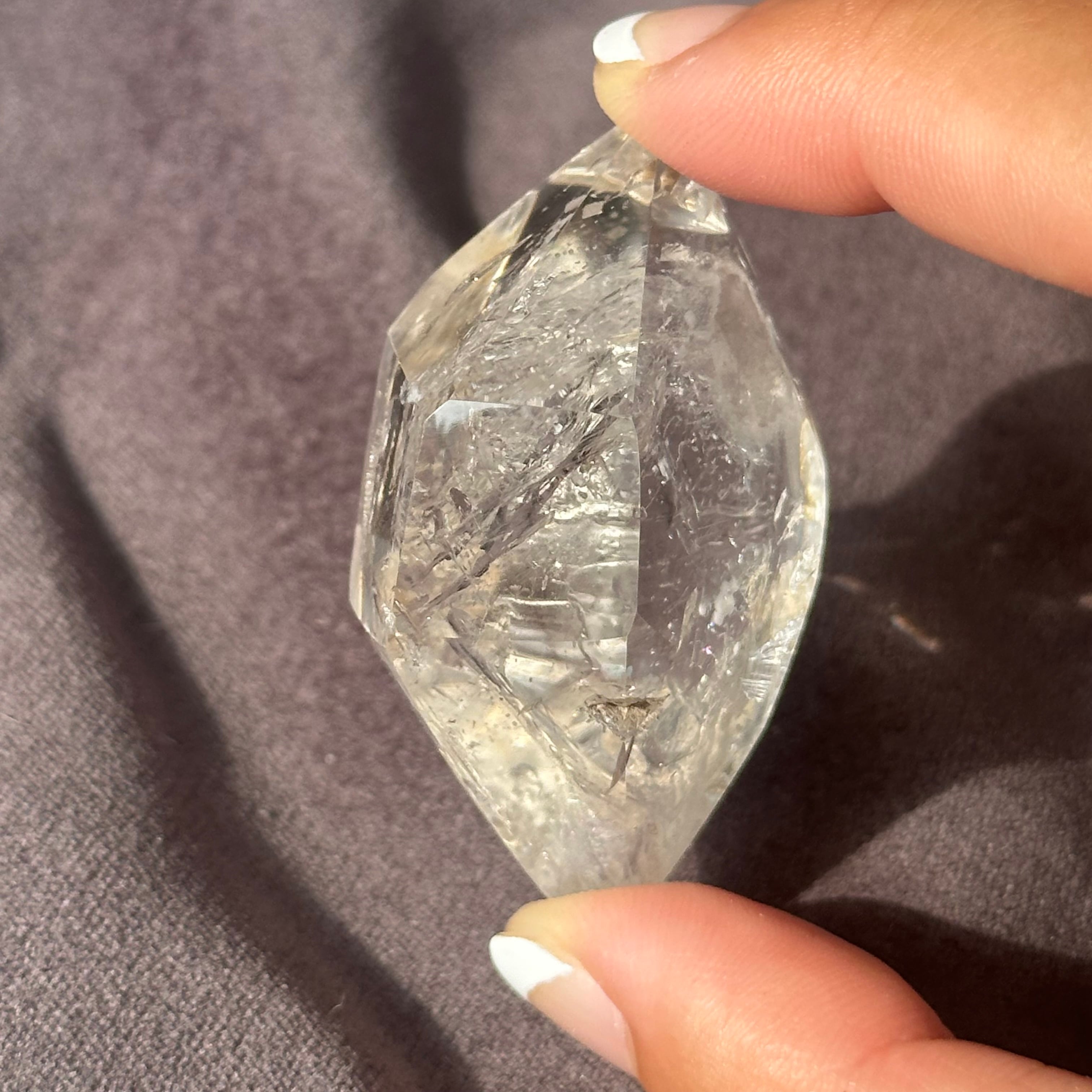 水入り 水晶】ダブル ポイント エンハイドロ クォーツ | s'harmoniser