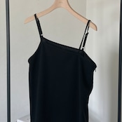 asymmetry camisole long OP/black