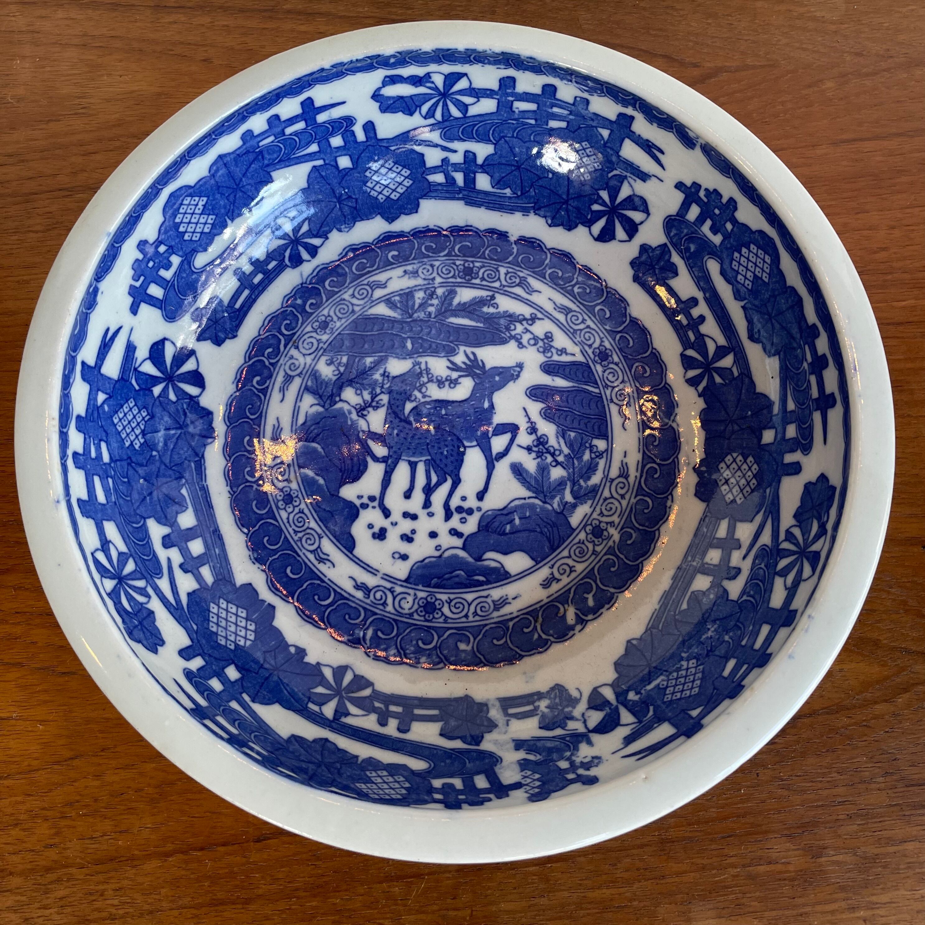Japan Antique 江戸期 富貴長春 古伊万里 染付 金彩 色絵 骨董 長皿 蛸