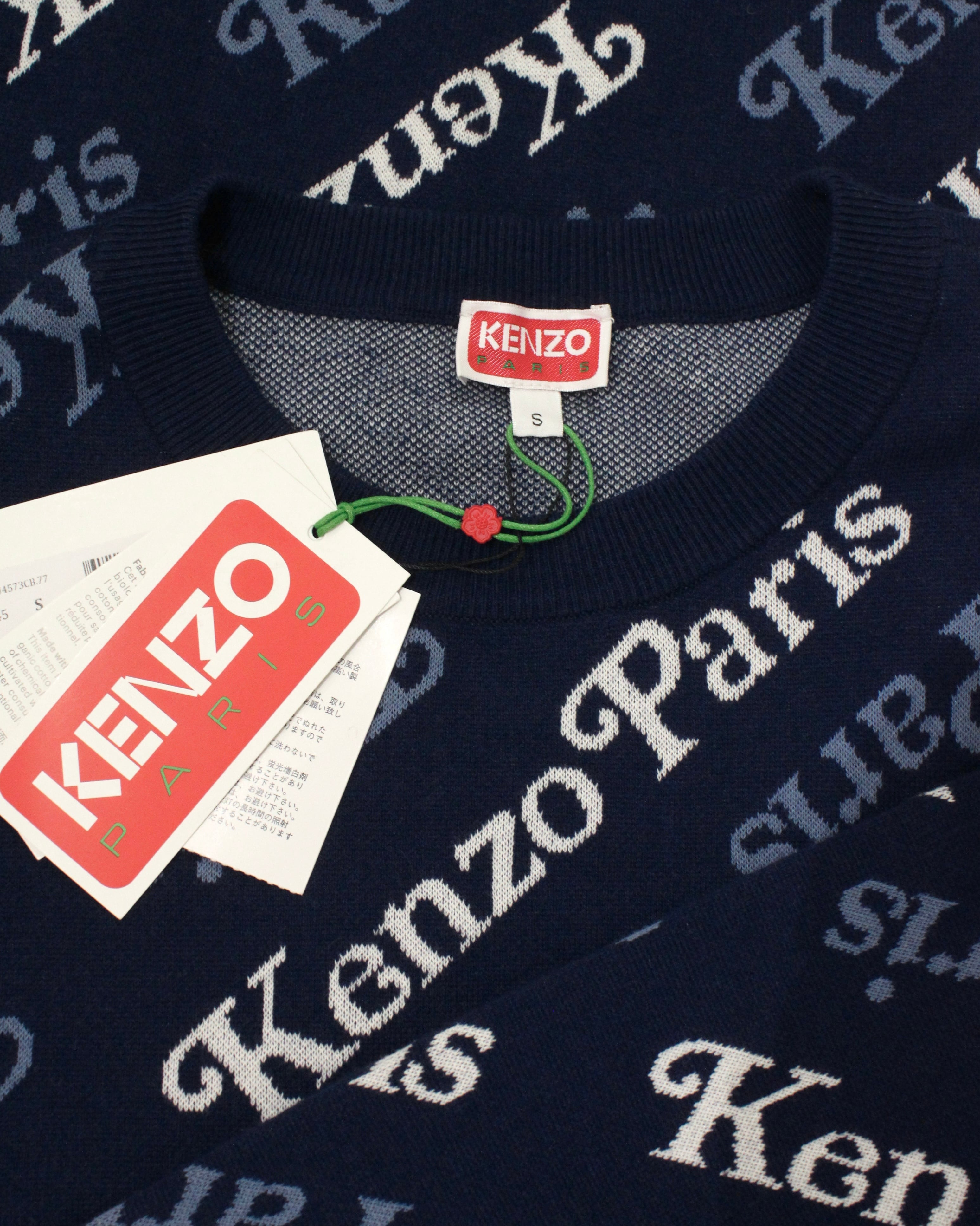2023AW KENZO × VERDY "Logo" Total Pattern Knit