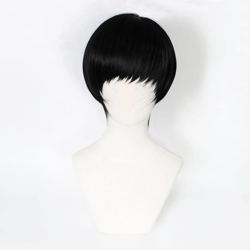 コスプレ耐熱ウィッグ ブラック ショート キャラクターウィッグ