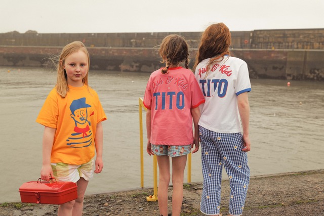 《即納》outlet FISH&KIDS / CONTRAST COLOR T-SHIRT