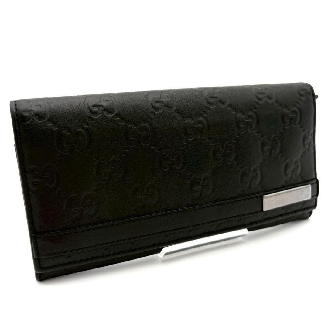 GUCCI グッチ 長財布 黒 ブラック GG型押し グッチシマ 2782 | Kick
