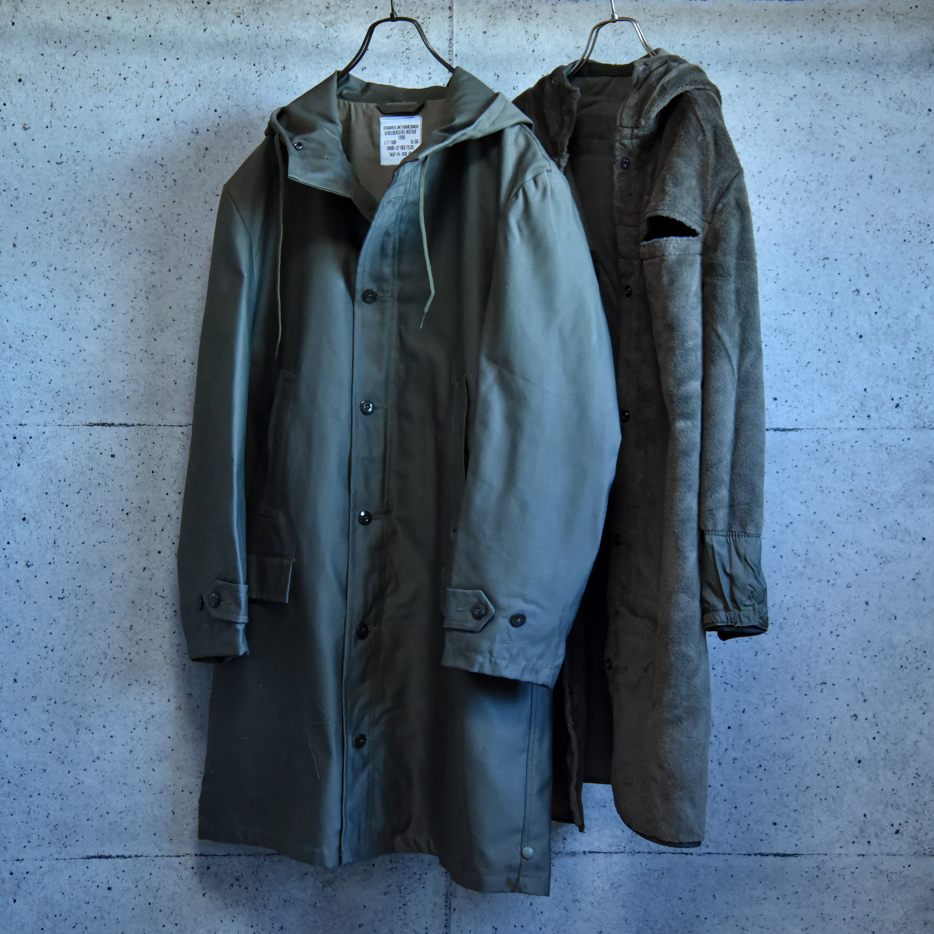 DEAD STOCK】90s German Army Long Field Parker ドイツ軍ロング ...