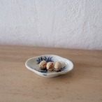 雲のような染付の豆皿