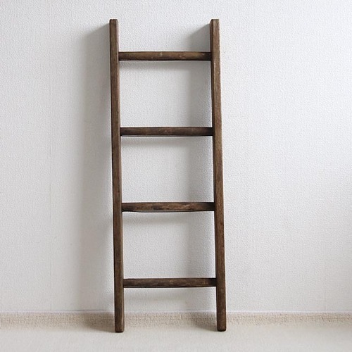イギリス アンティーク ラダー/はしご/古木/パイン材/タオル掛け『送料無料』CA-063