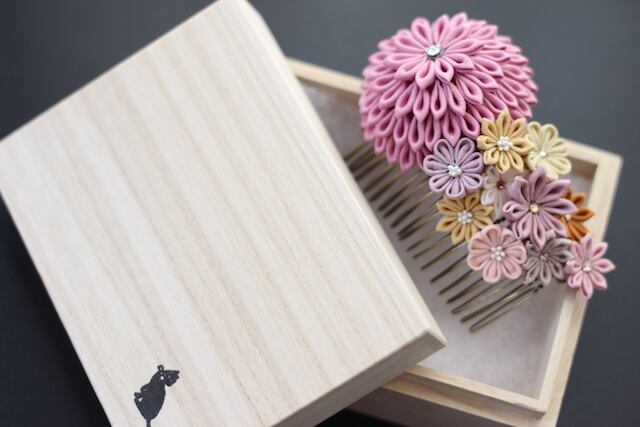 つまみ細工 コーム