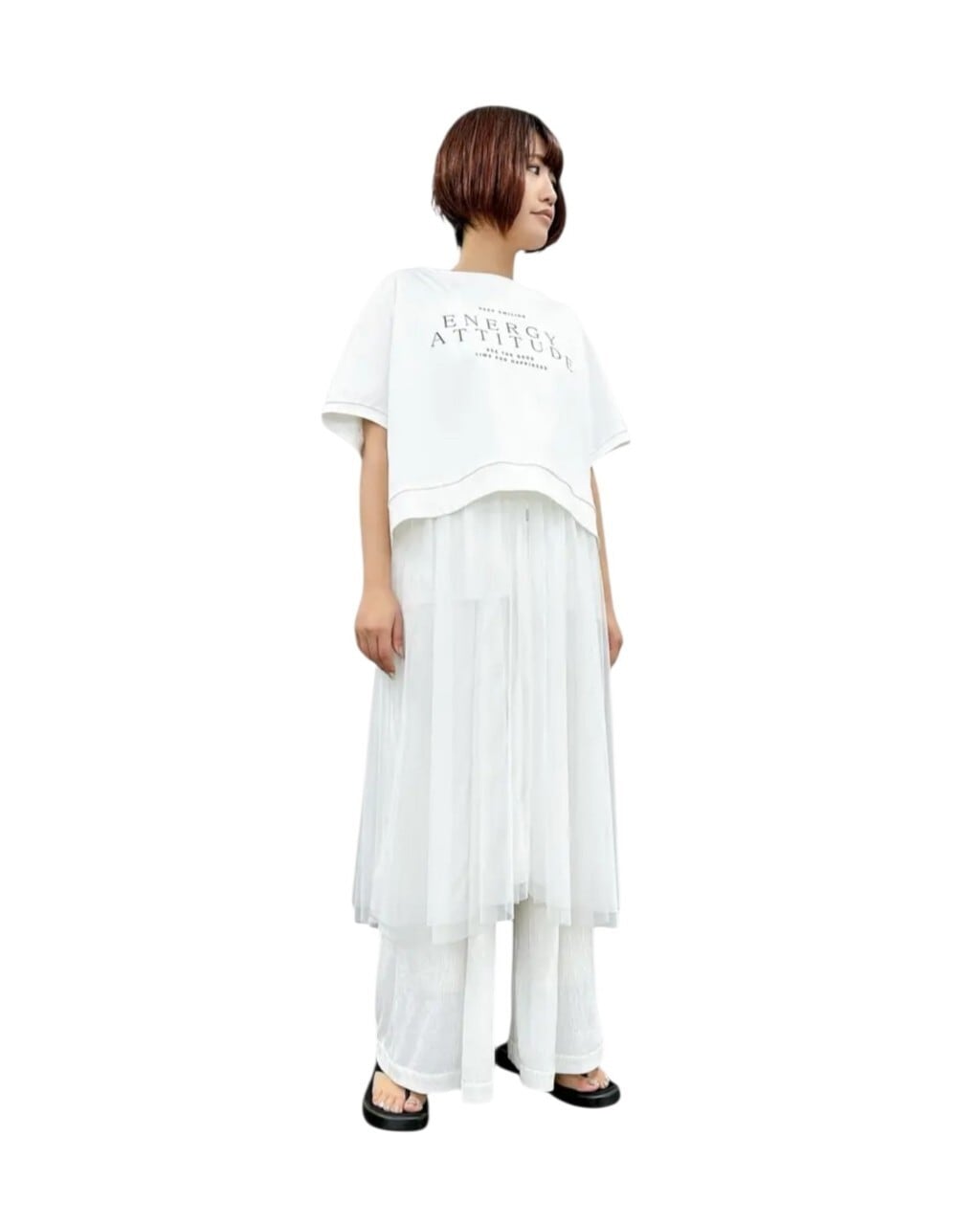SALE【ayane】ドルマンショート丈ロゴT 835607 アヤン | red earth