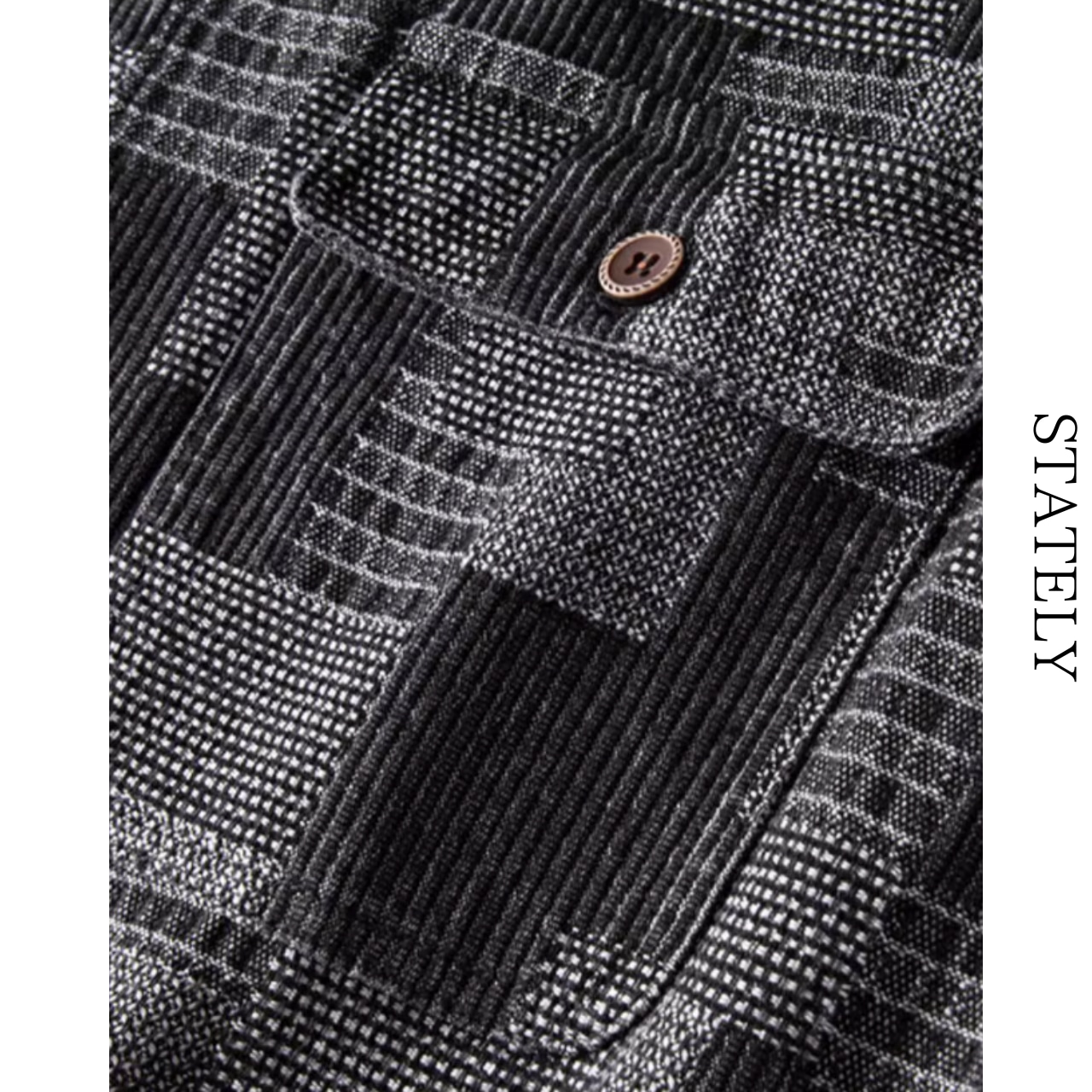 Geometric Patchwork シャツジャケット_T116・画像9