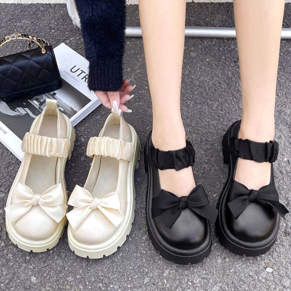 リボン ローファー レディース 厚底ローファー おしゃれ 大人 かわいい