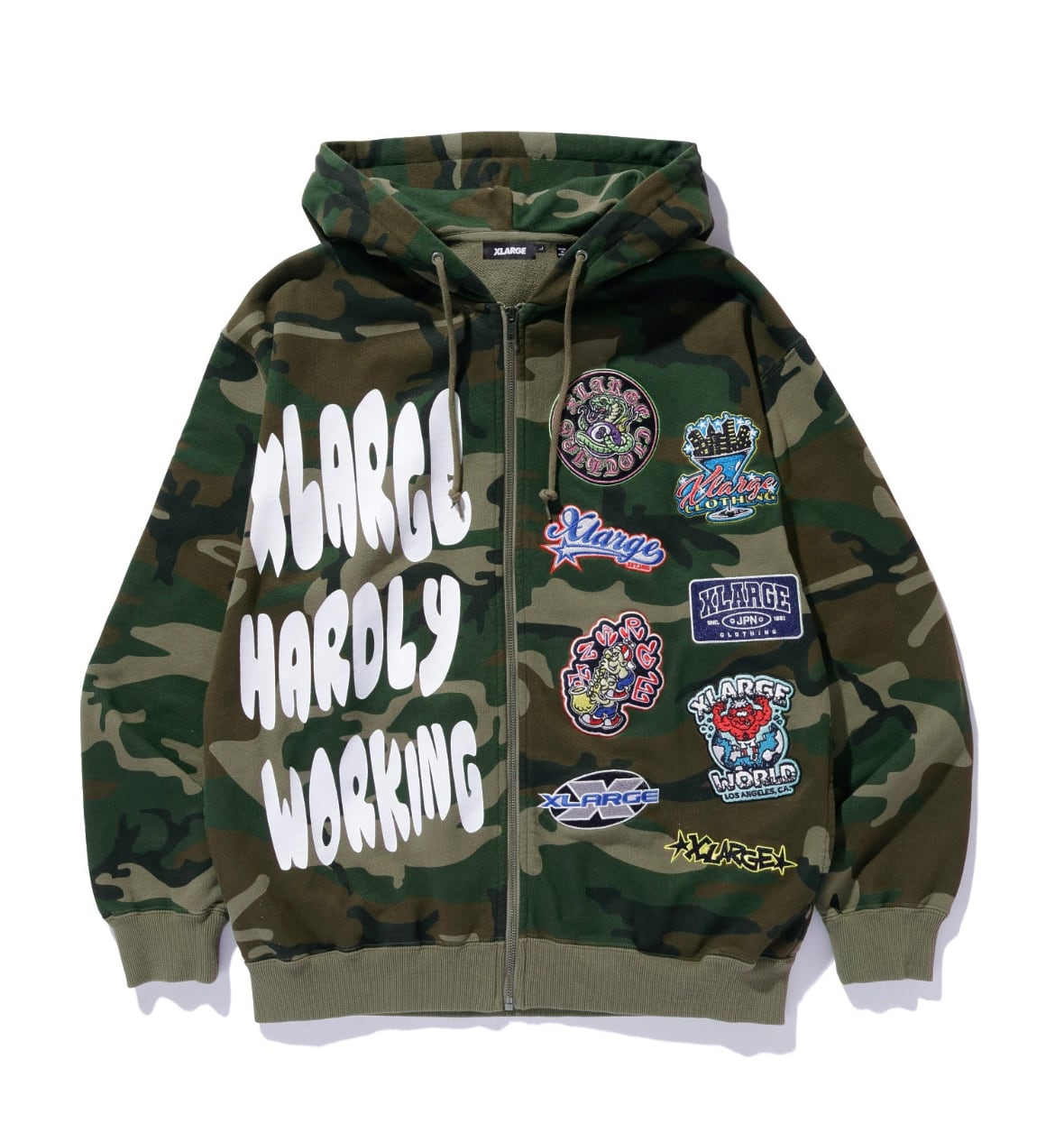 XLARGE MULTI LOGO ZIP UP HOODED SWEATSHIRT | バイシクルショップ