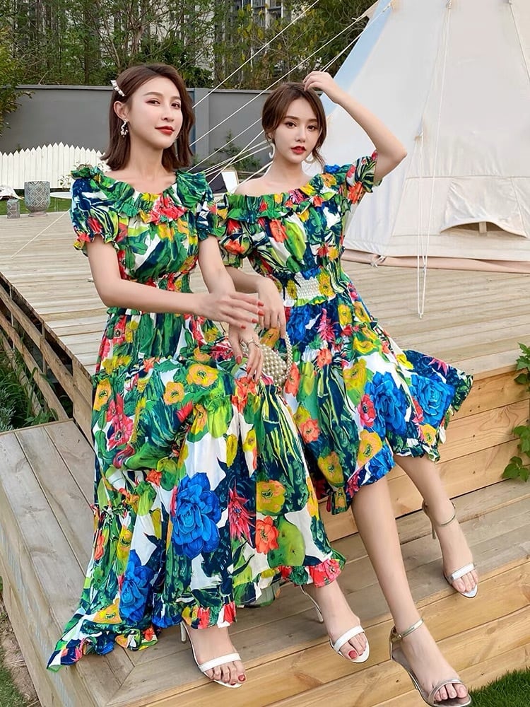 CHICWISH★オフショルダードットワンピース 2色入り☆ 2デザイン】カラフル ワンピース オフショルダー | Pay ID