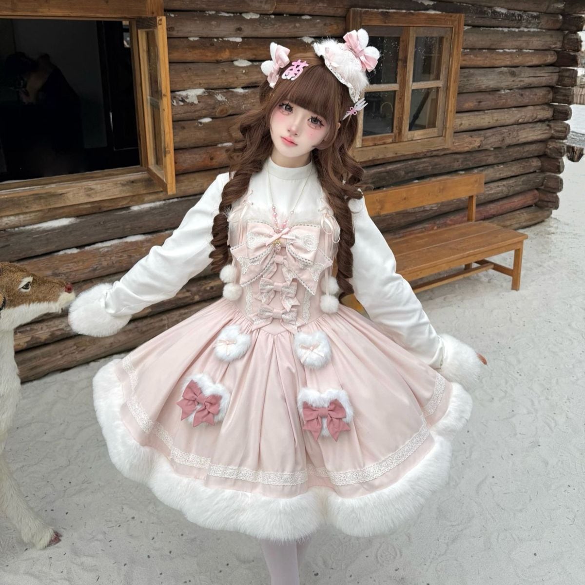 うさ耳ふわもこケープセットアップ：JSK 3点セット | Maiden's Rêve