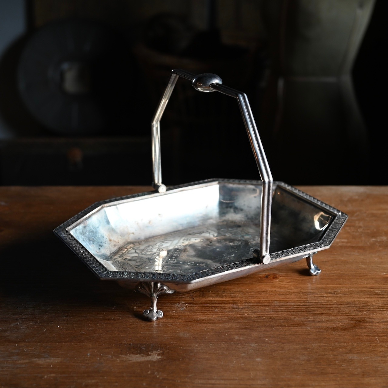 Basket / バスケット〈 プレート・トレー・カフェ・店舗什器・アンティーク・ヴィンテージ 〉113650