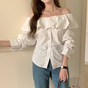 フリル オフショルダー ブラウス 3412526