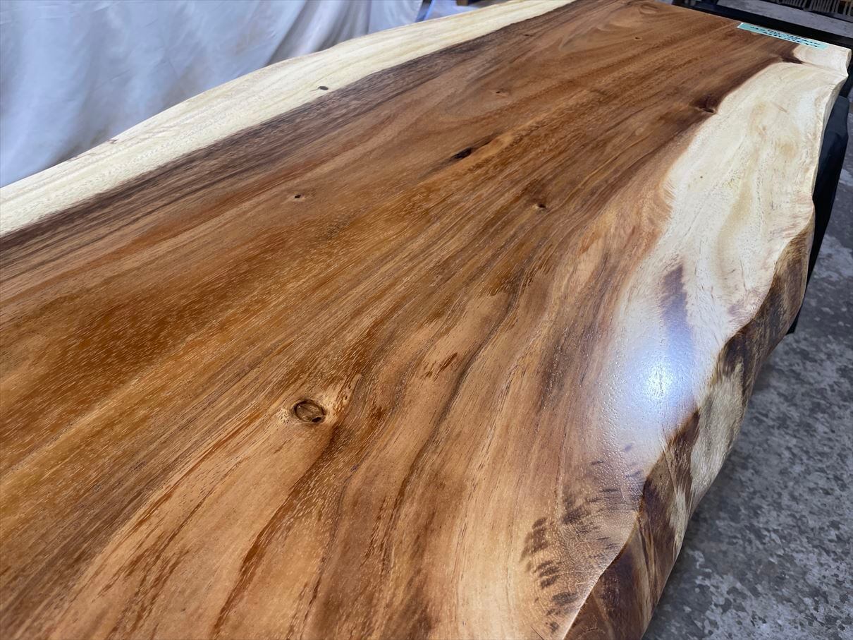 モンキーポッド3844 一枚板無垢 乾燥材 1450x510-500x50mm