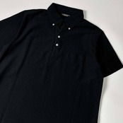 Eddie Bauer エディーバウアー スキッパー BD ボタンダウン 半袖 ポロシャツ XL/ブラック メンズ