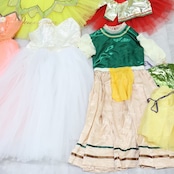 バレエ 衣装 まとめ売り 5点セット チャコット Chacott バレリーナ ballerina チュチュ ロマンティックチュチュ レオタード ホワイト系 レッド系 ピンク系 グリーン系 イエロー系 白 赤 ピンク 緑 発表会 コンクール ジュニア バレエ用品 チュチュ衣装 まとめセット ジュニアバレエ 発表会衣装 コンクール衣装 舞台衣装