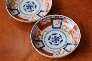 豆皿 伊万里焼 色絵 花文