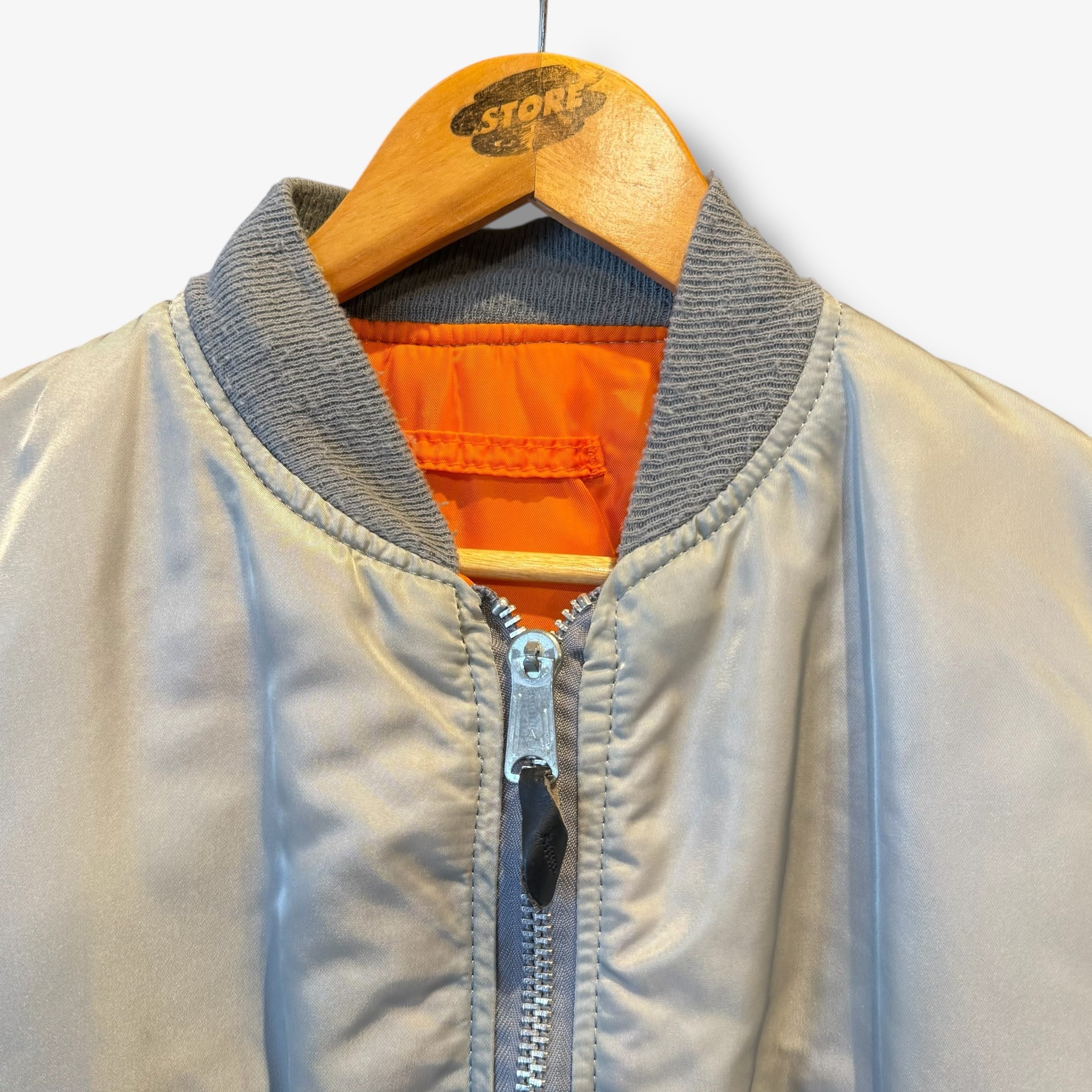 M】Alpha Ma-1 col Silver Gray アルファ フライトジャケット | STORE
