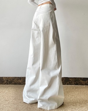 ハイウエストワイドレッグパンツ A0054